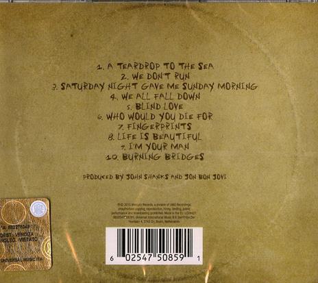 Burning Bridges - CD Audio di Bon Jovi - 2