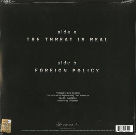The Threat Is Real - Foreign Policy - Vinile 7'' di Megadeth - 2