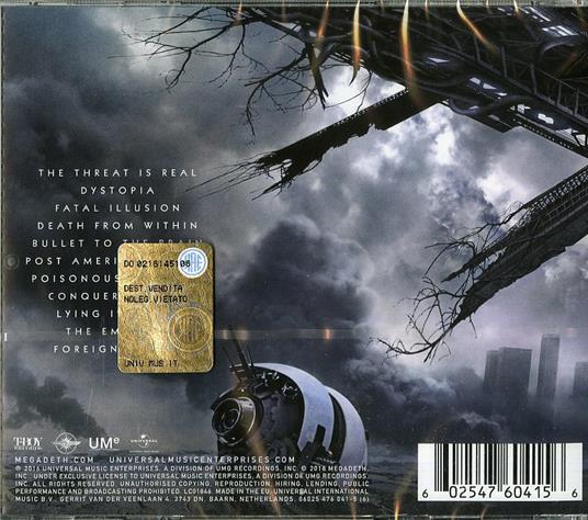 Dystopia - CD Audio di Megadeth - 2