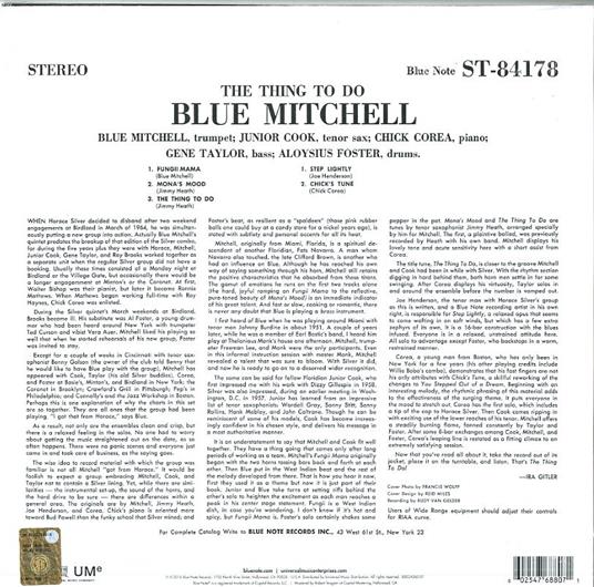 The Thing to do - Vinile LP di Blue Mitchell - 2