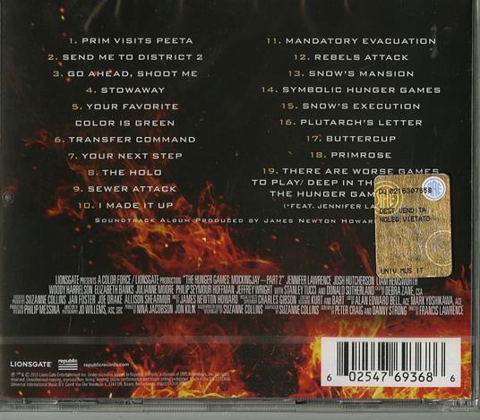 The Hunger Games. Mockingjay Part 2 (Il Canto Della Rivolta Parte 2) (Colonna sonora) - CD Audio - 2