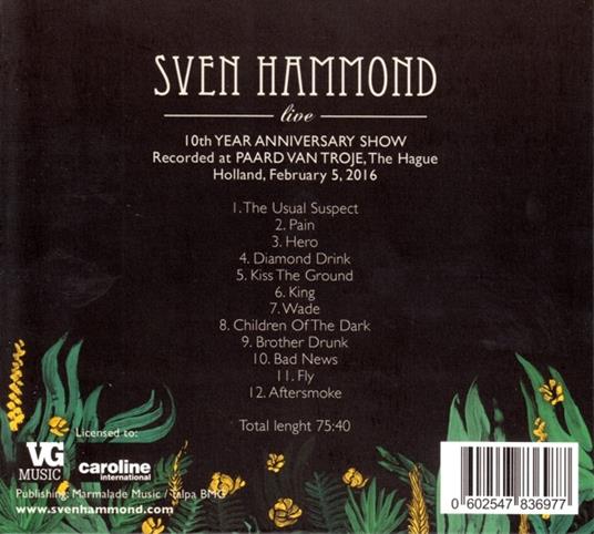 Live - CD Audio di Sven Hammond Soul - 2