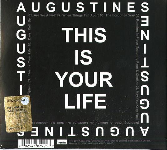 This Is Your Life - CD Audio di Augustines - 2
