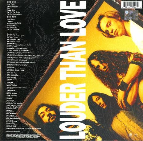 Louder Than Love (180 gr. + Mp3 Download) - Vinile LP di Soundgarden - 2