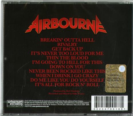 Breakin' Out of Jail - CD Audio di Airbourne - 2