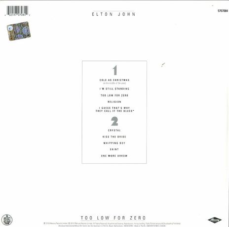 Too Low for Zero - Vinile LP di Elton John - 2