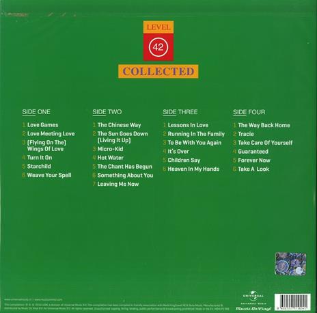 Collected (180 gr.) - Vinile LP di Level 42 - 2