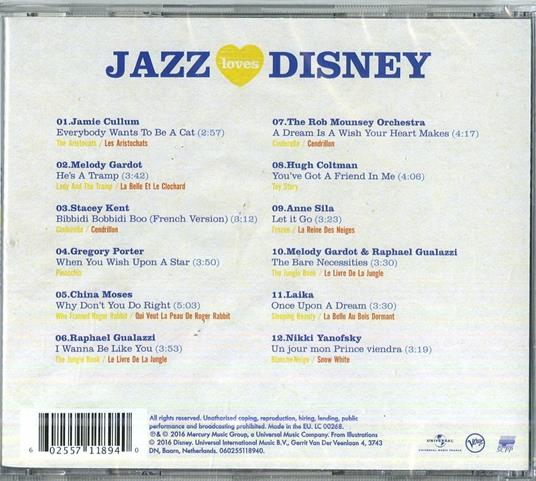 Jazz Loves Disney - CD Audio - 2
