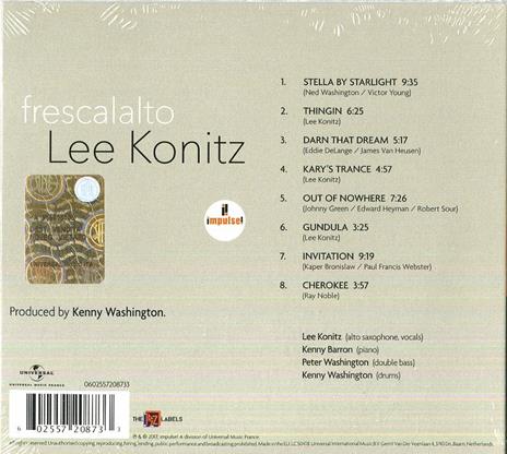 Frescalalto - CD Audio di Lee Konitz - 2