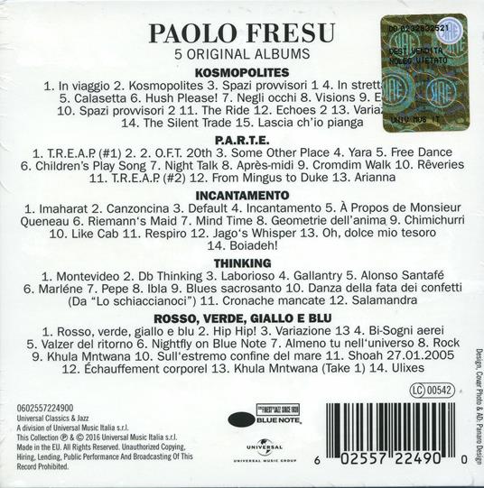 5 Original Albums - CD Audio di Paolo Fresu - 2