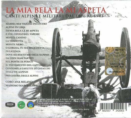 La mia bela la mi aspeta (Limited Edition) - CD Audio di Coro ANA - 2