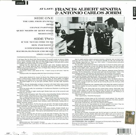 Francis Albert Sinatra & Antonio Carlos Jobim - Vinile LP di Antonio Carlos Jobim,Frank Sinatra - 2