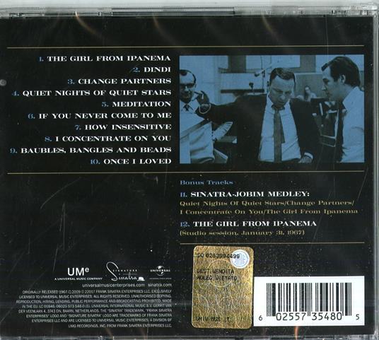 Francis Albert Sinatra & Antonio Carlos Jobim - CD Audio di Antonio Carlos Jobim,Frank Sinatra - 2