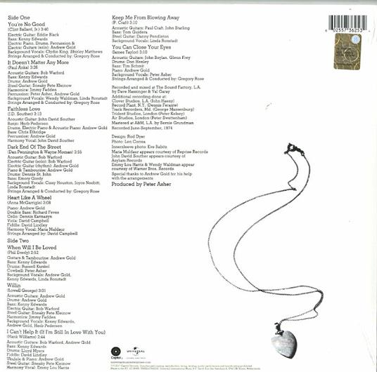 Heart Like a Wheel - Vinile LP di Linda Ronstadt - 2