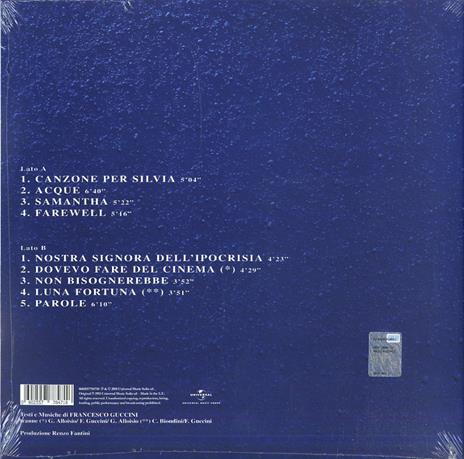 Parnassius Guccinii (180 gr.) - Vinile LP di Francesco Guccini - 2