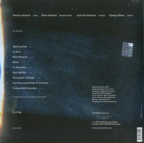 Blue Maqams (180 gr.) - Vinile LP di Anouar Brahem,Jack DeJohnette,Django Bates,Dave Holland - 2
