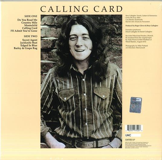 Calling Card - Vinile LP di Rory Gallagher - 2