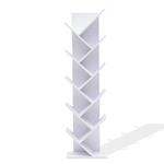 Libreria Scaffale 10 Ripiani Legno Bianco Stile Urban Salotto Camera da Letto