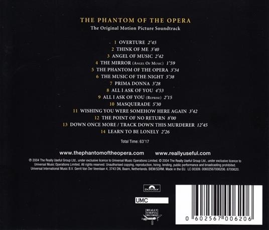 The Phantom of the Opera - CD Audio di Andrew Lloyd Webber - 2