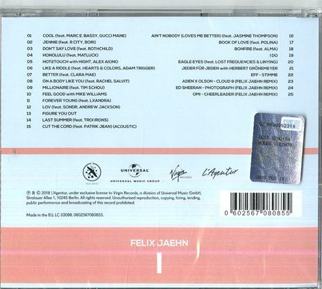 I - CD Audio di Felix Jahen - 2