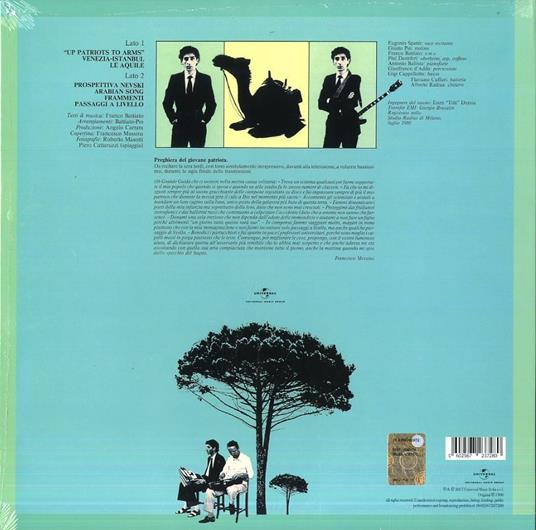 Patriots - Vinile LP di Franco Battiato - 2