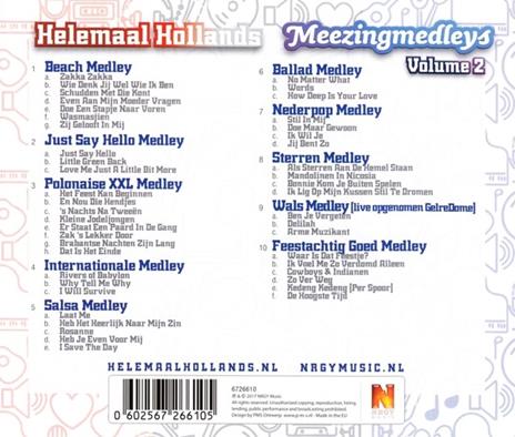 Meezingmedleys vol.2 - CD Audio di Helemaal Hollands - 2