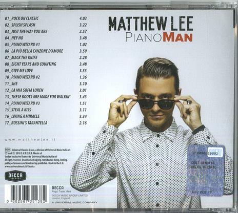 Pianoman - CD Audio di Matthew Lee - 2