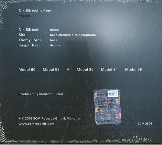 Awase - CD Audio di Nik Bärtsch's Ronin - 2
