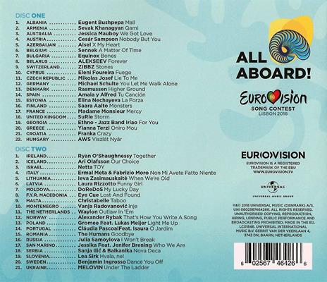 Eurovision Lisbon 2018 - CD Audio - 2