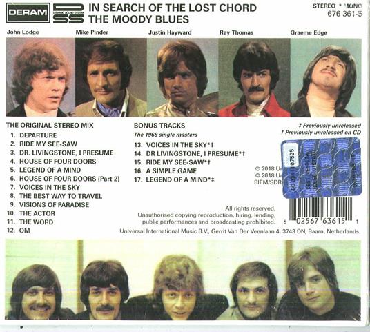 In Search of the Lost Chor - CD Audio di Moody Blues - 2