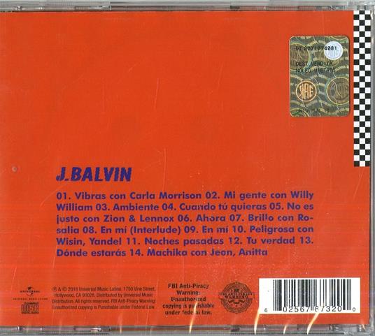 Vibras - CD Audio di J-Balvin - 2