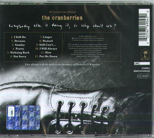 Everybody Else Is Doing it (25th Anniversary) - CD Audio di Cranberries - 2