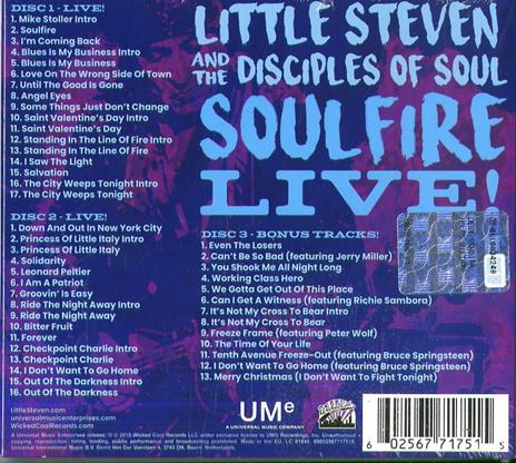 Soulfire Live! - CD Audio di Little Steven - 2