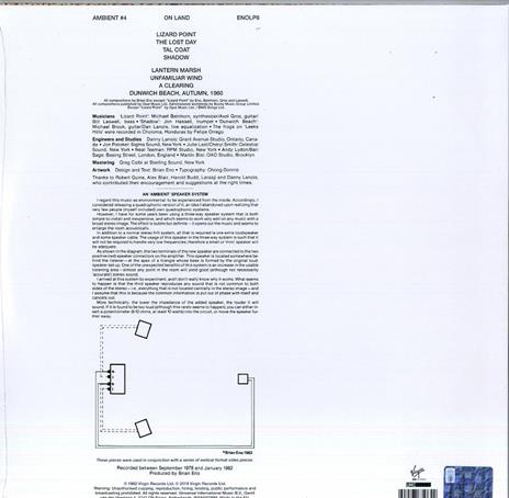 Ambient 4. On Land - Vinile LP di Brian Eno - 2