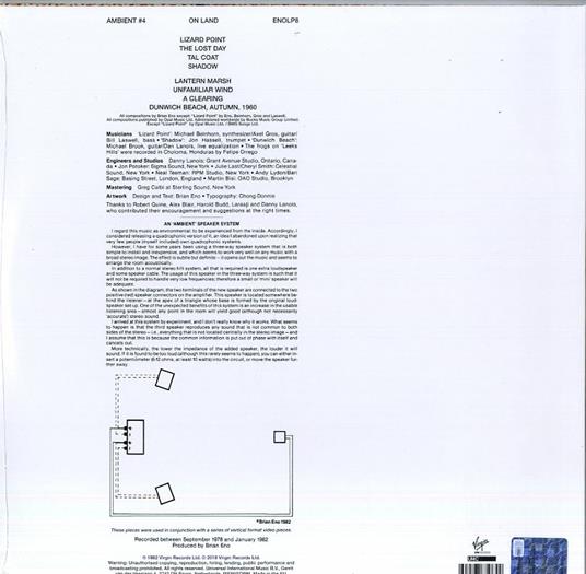 Ambient 4. On Land - Vinile LP di Brian Eno - 2