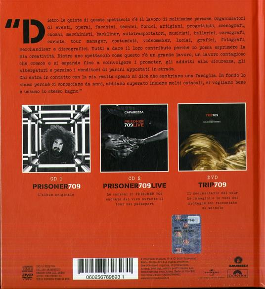 Prisoner 709 Live (Edizione con libro fotografico) - Libro + CD Audio + DVD di Caparezza - 2