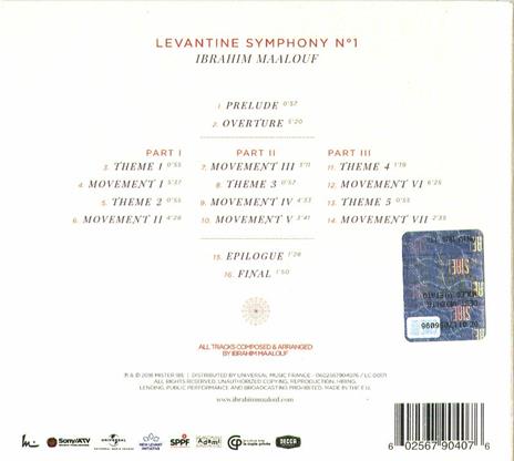 Levantine Symphony No.1 - CD Audio di Ibrahim Maalouf - 2
