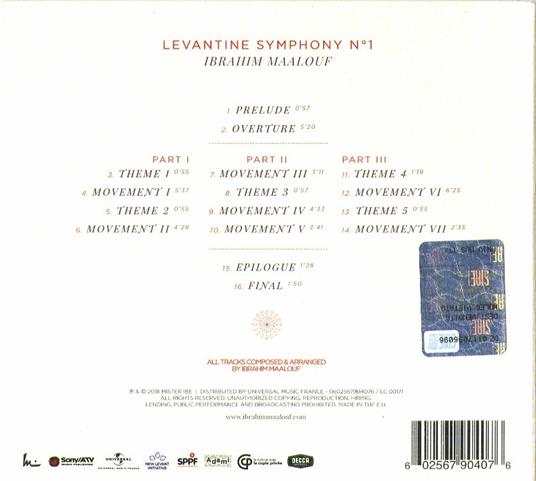 Levantine Symphony No.1 - CD Audio di Ibrahim Maalouf - 2