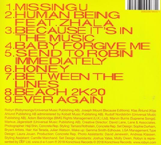 Honey (Digipack Gatefold Limited) - CD Audio di Robyn - 2