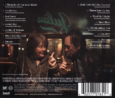 Can You Ever Forgive Me? (Colonna Sonora) - CD Audio - 2