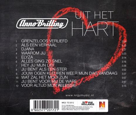 Uit Het Hart - CD Audio di Anno Britting - 2
