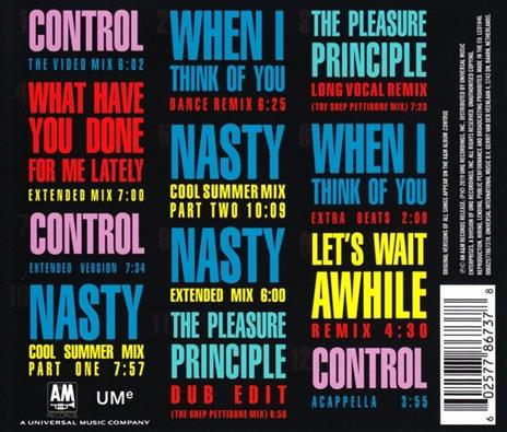 Control. The Remixes - CD Audio di Janet Jackson - 2