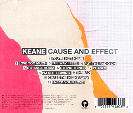 Cause and Effect - CD Audio di Keane - 2