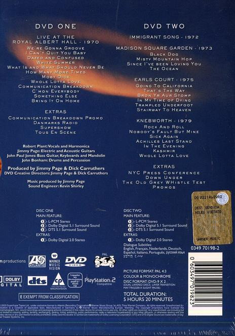 Led Zeppelin (2 DVD) - DVD di Led Zeppelin - 2