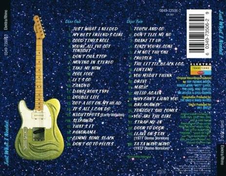 Anthology - Just What I - CD Audio di Cars - 2