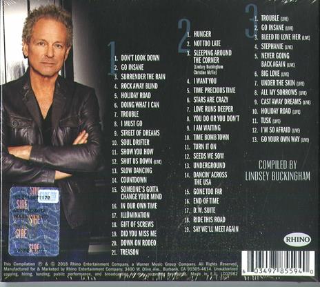 Solo Anthology. The Best of Lindsey Buckingham - CD Audio di Lindsey Buckingham - 2