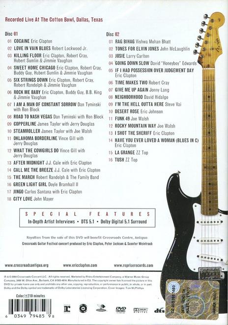 Crossroads Guitar Festival 2004 (2 DVD) - DVD di Eric Clapton - 2