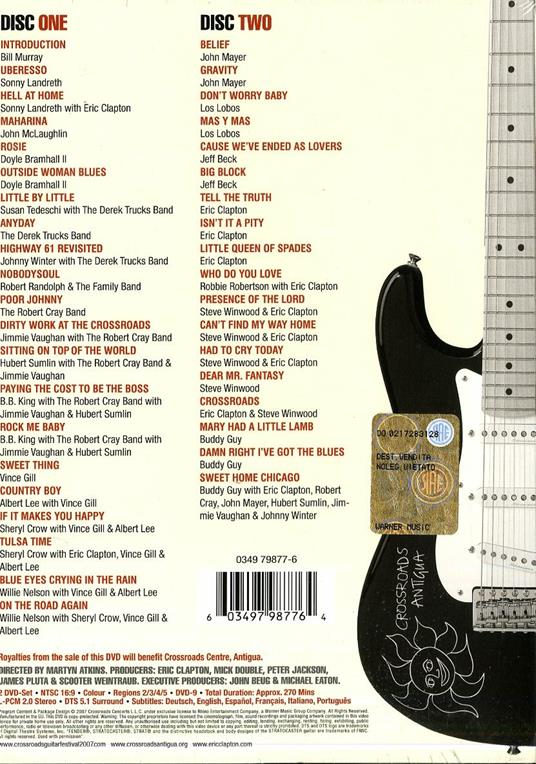 Eric Clapton. Crossroads Guitar Festival 2007 (2 DVD) - DVD di Eric Clapton - 2