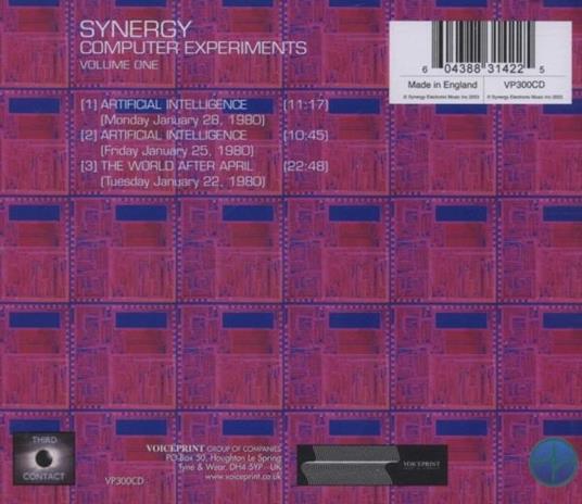 Computer Experiments vol.1 - CD Audio di Synergy - 2