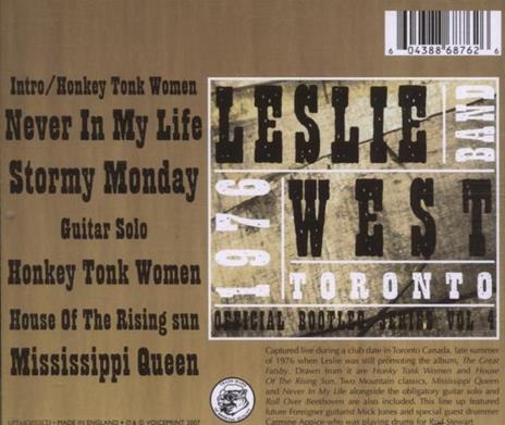 Live in Toronto 1976 - CD Audio di Leslie West - 2